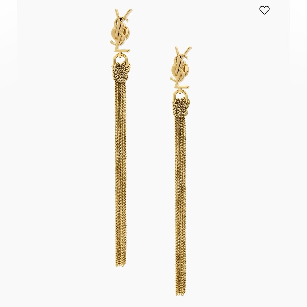 Saint Laurent
Cassandre Tassel Earrings in Metal